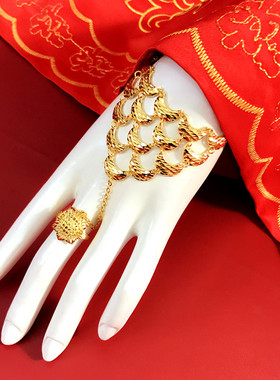 新款镀金女式手背链仿黄