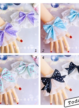 手作白色洛丽塔兔耳女花嫁花边