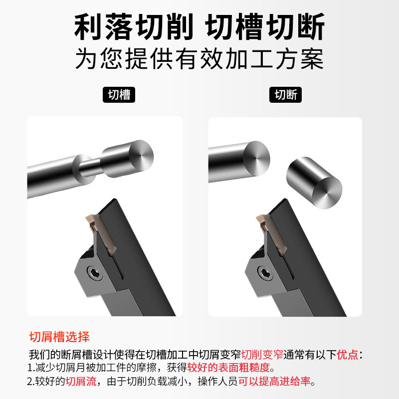 数控切刀刀片切断刀粒MGGN110-600精磨定制切槽刀具割槽刀不锈钢_虎窝淘