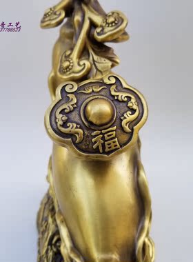 如意纯铜客厅办公室定做家居装饰