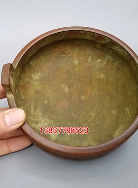 铜卧式焚香炉供佛宣德炉