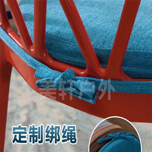 现代简约夏季棉麻布圆形海绵椅子卡座坐垫沙发飘窗椅垫垫子可定制 - 图1
