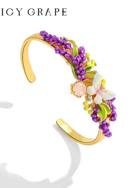 JuicyGrape蝴蝶薰衣草手镯