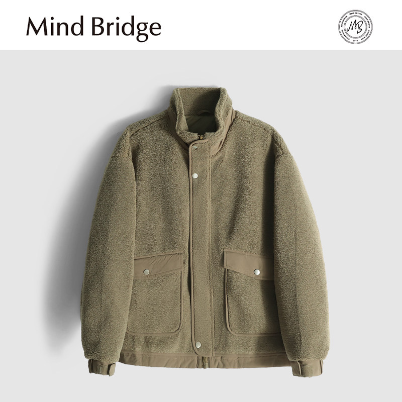 MindBridge【暖茶】300g立领摇粒绒防风保暖轻薄羽绒外套冬 M4462 - 图0