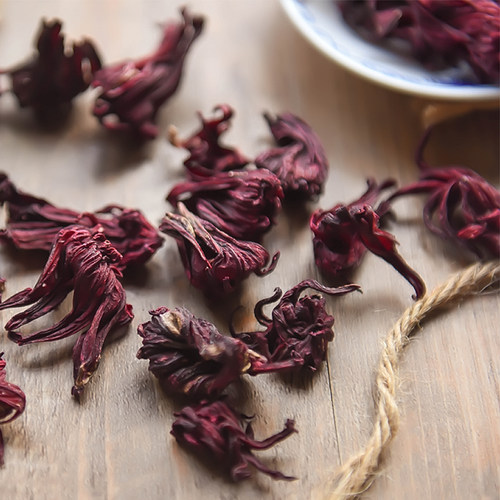 红桃k干花泡酒玫瑰茄洛神花茶云南特级新鲜养生茶泡水喝500g大朵 - 图1