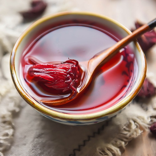 红桃k干花泡酒玫瑰茄洛神花茶云南特级新鲜养生茶泡水喝500g大朵 - 图0