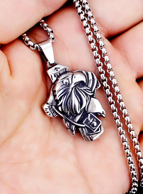 ins风白头海雕欧美男士嘻哈项链吊坠朋克饰品配饰