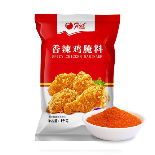 富琳特香辣腌料1kg炸鸡腌料鸡翅鸡米花鸡柳汉堡鸡腿腌制料中辣红 - 图0