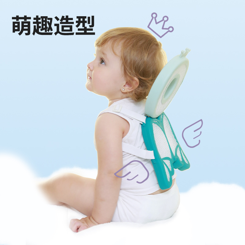 儿童学走路头部保护垫婴儿防摔神器夏季透气防撞枕宝宝学步护头帽
