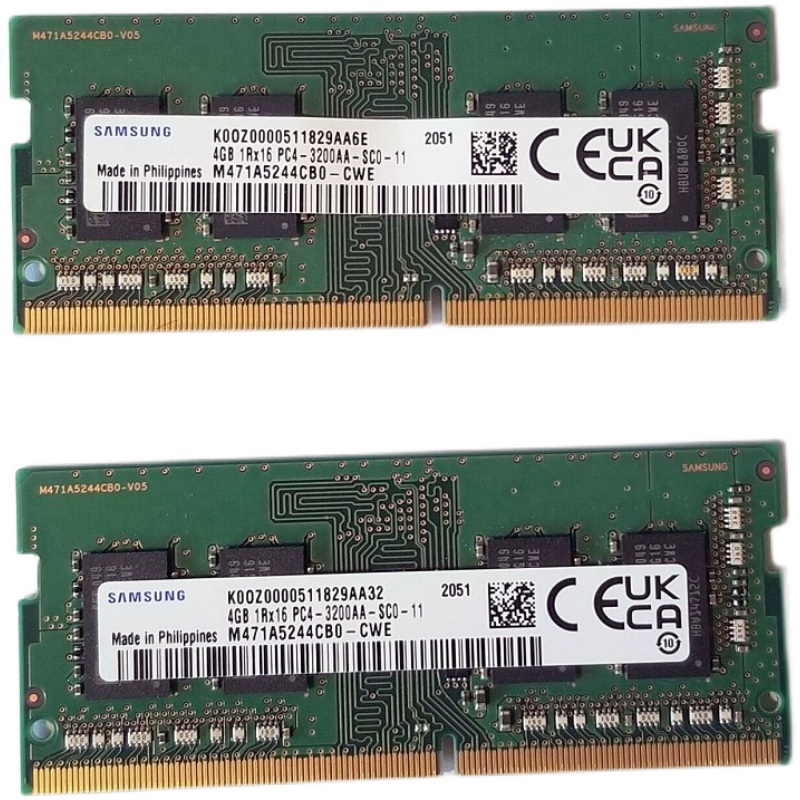 全新三星M471A5244CB0-CWE DDR4笔记本内存条4G 1RX16 PC4-3200AA - 图0