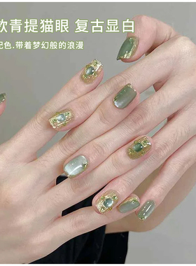 美甲猫眼指甲油胶2025夏季新款