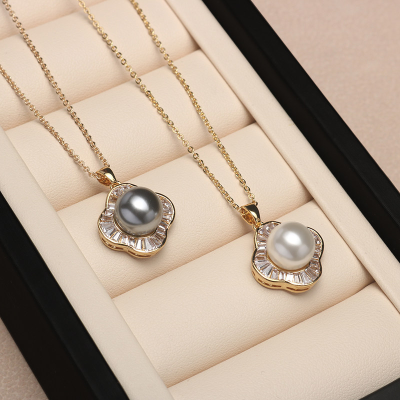 宴会贝壳珍珠项链女妈妈款首饰送妈妈送女友实用贝珠套装吊坠单颗,淘宝优惠券,粉丝福利购,淘宝优惠卷