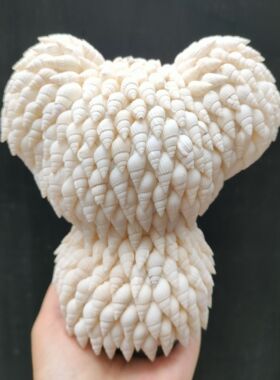 北海天然海螺贝壳工艺品十二生肖米老鼠动物摆件海滩纪念品礼物