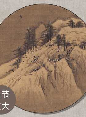 雪堂客话图高清微喷装饰画南宋