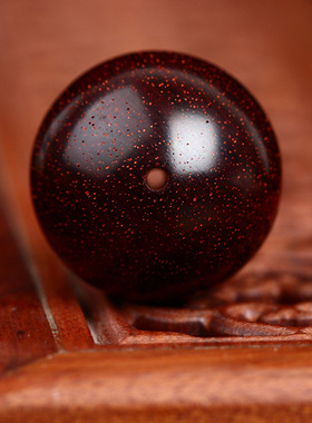 正宗印度小叶紫檀散珠珠子金星老料檀木佛珠diy手串配饰品件单颗