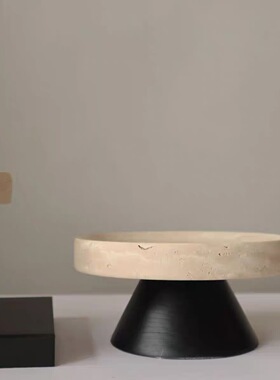 新中式石材创意托盘客厅