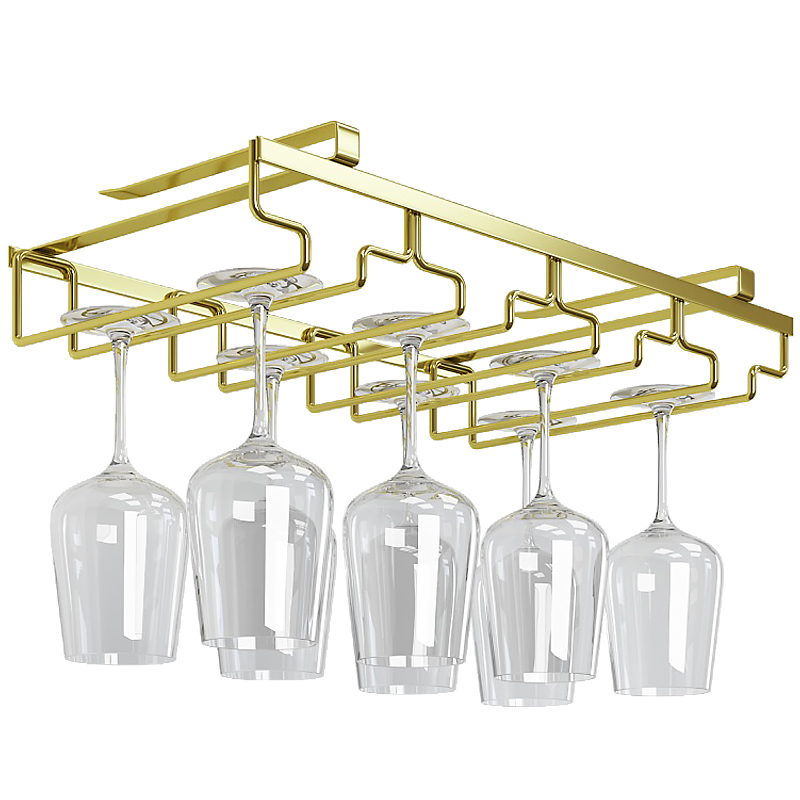 免打孔不锈钢304悬挂酒杯架家用红酒架摆件红酒杯挂架高脚杯倒挂,淘宝优惠券,粉丝福利购,淘宝优惠卷