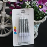 Crystal Tride Candle День рождения свеча цифровые свечи теплые романтические золотые серебристые дни рождения выпечка