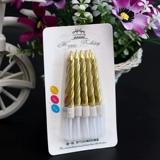 Crystal Tride Candle День рождения свеча цифровые свечи теплые романтические золотые серебристые дни рождения выпечка