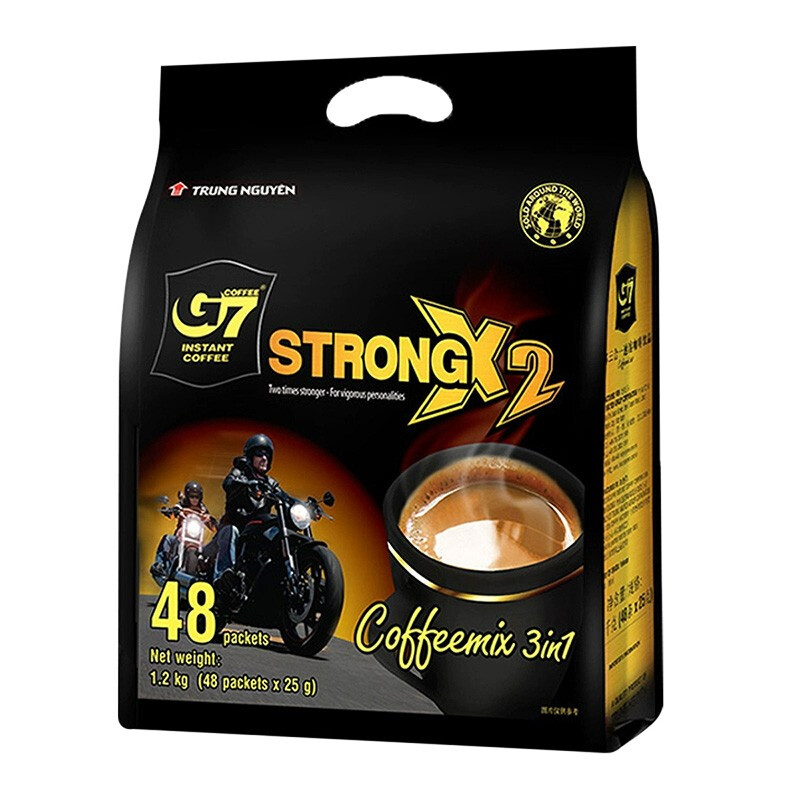 越南中原G7浓郁浓醇48条杯*25g=1200克1.2kg特浓三合一速溶咖啡粉 - 图3