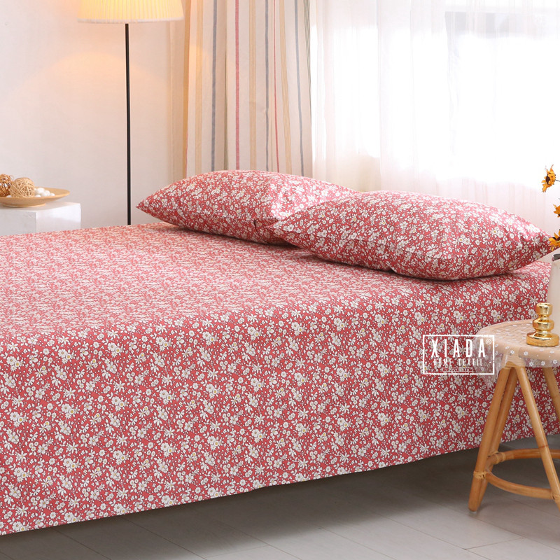 秋冬日式复古小碎花床单单件纯棉加厚斜纹1.21.51.82.0米床全棉布,淘宝优惠券,粉丝福利购,淘宝优惠卷