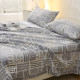 Jacquard pure cotton thickened bed sheets single piece simple strips
