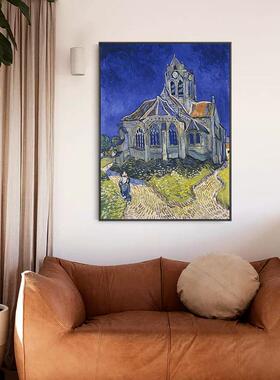 梵高印象派风景名画挂画装饰画