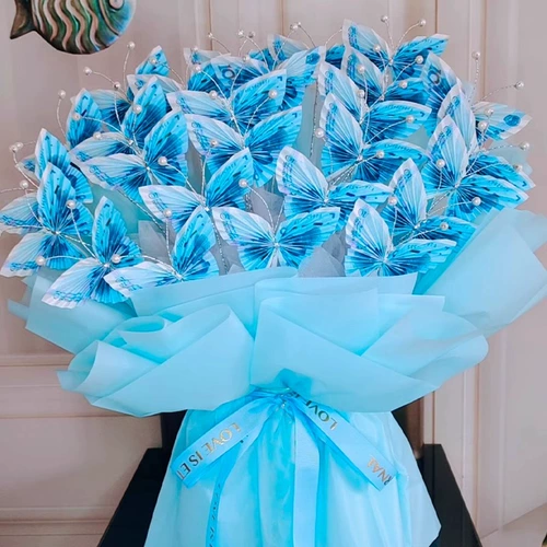 Валюта на день Святого Валентина ручной работы с бабочкой, набор материалов, «сделай сам», букет, полный комплект, подарок на день рождения