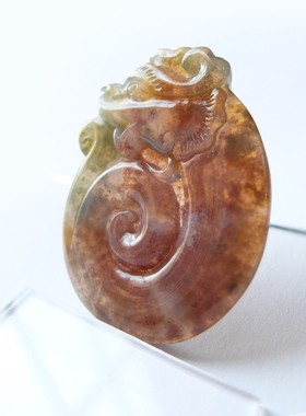 天然水草玛瑙吊坠沛孚情侣款项链