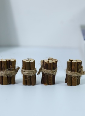 小树枝迷你柴火堆过家家玩具