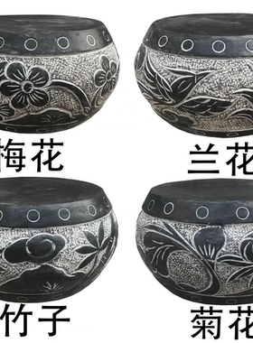 石墩子底座柱墩石青石鼓墩柱顶石空心柱础石柱脚石垫基石雕圆墩