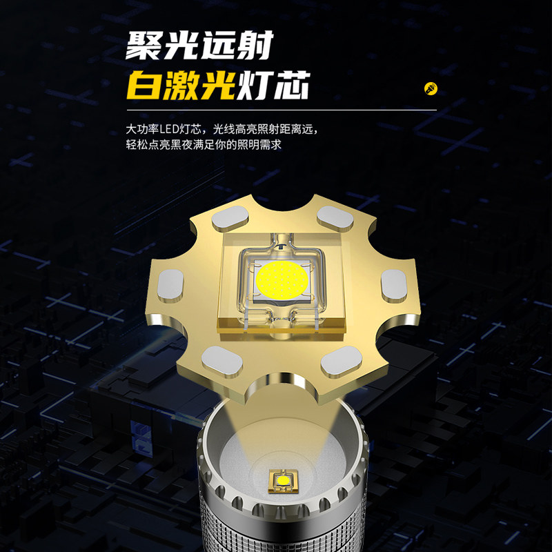 shinefire强光充电超亮户外远射 shinefire手电筒