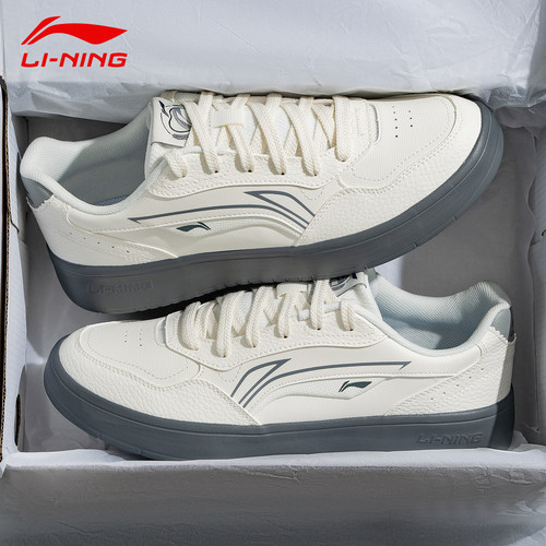 2026春季新款李宁运动板鞋男款男鞋男生鞋子青少年休闲鞋小白鞋潮 - 图3