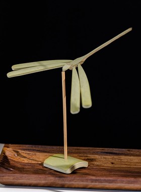 速发竹平年摆件木质悬浮不倒翁衡意平创鸟桌面装饰品怀旧童衡玩具