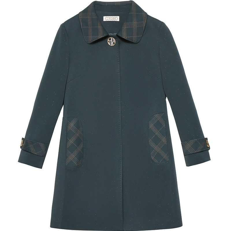 中老年妈妈装高贵2022年春秋风衣 依香瑞裳服饰中老年女装