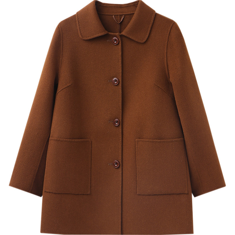 中年双面呢外套2020秋冬羊绒大衣 依香瑞裳服饰中老年女装