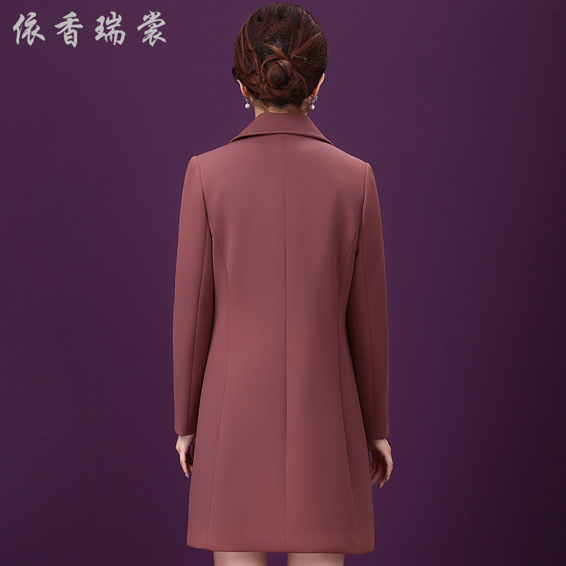 中长款女式风衣厚款韩版新款修身 依香瑞裳服饰风衣