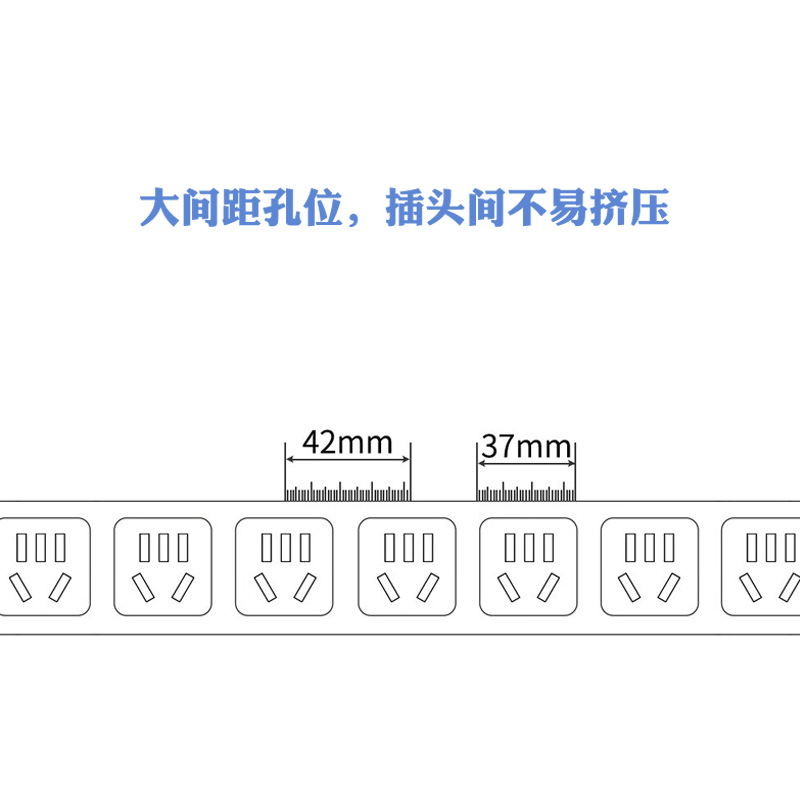 大唐卫士pdu插排机柜插座防雷排插10A开关16A大功率32a机房8/10位 - 图3