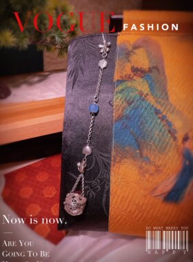 聚财锦鲤复古压襟扣国风女旗袍搭配新中式配饰盘扣挂件香囊可打开