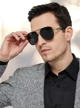 偏光太阳眼镜士墨镜款高级感开车专用司机蛤蟆镜眼睛