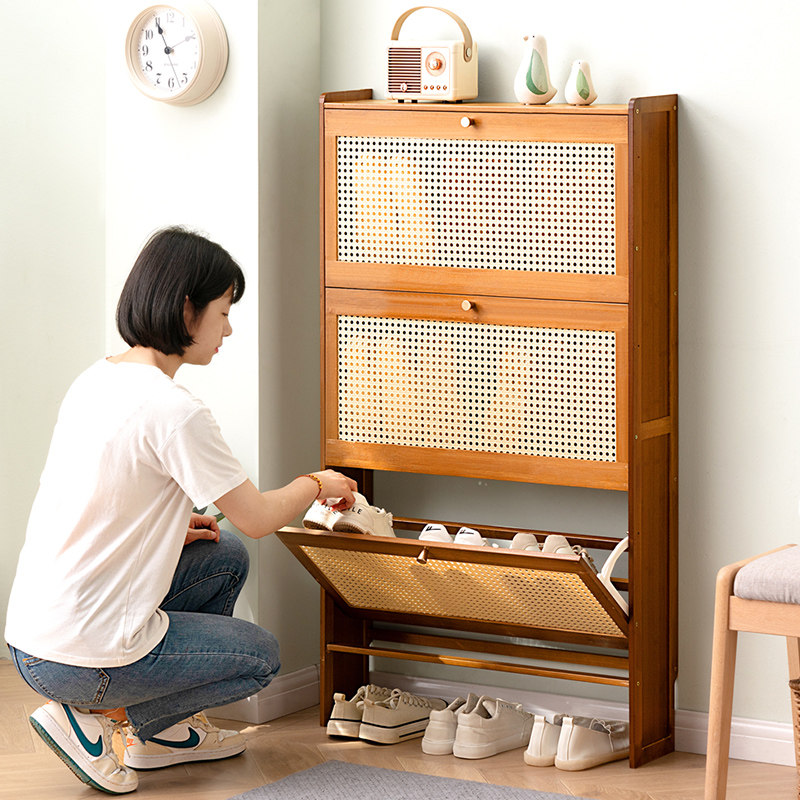 超薄鞋柜家用门口翻斗鞋架子大容量入户门玄关收纳神器省空间简易,淘宝优惠券,粉丝福利购,淘宝优惠卷