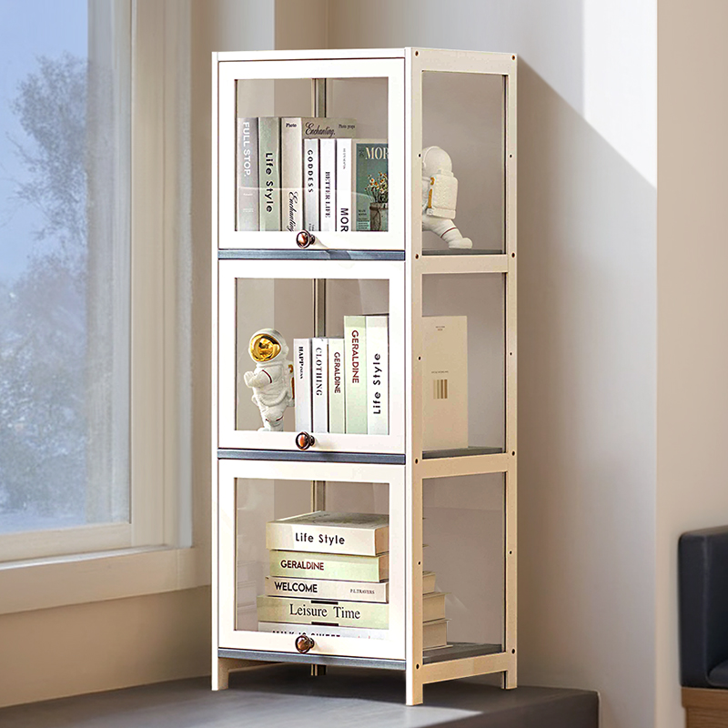 飘窗柜阳台储物柜子杂物防晒靠墙一体榻榻米空间利用收纳柜置物架 - 图1