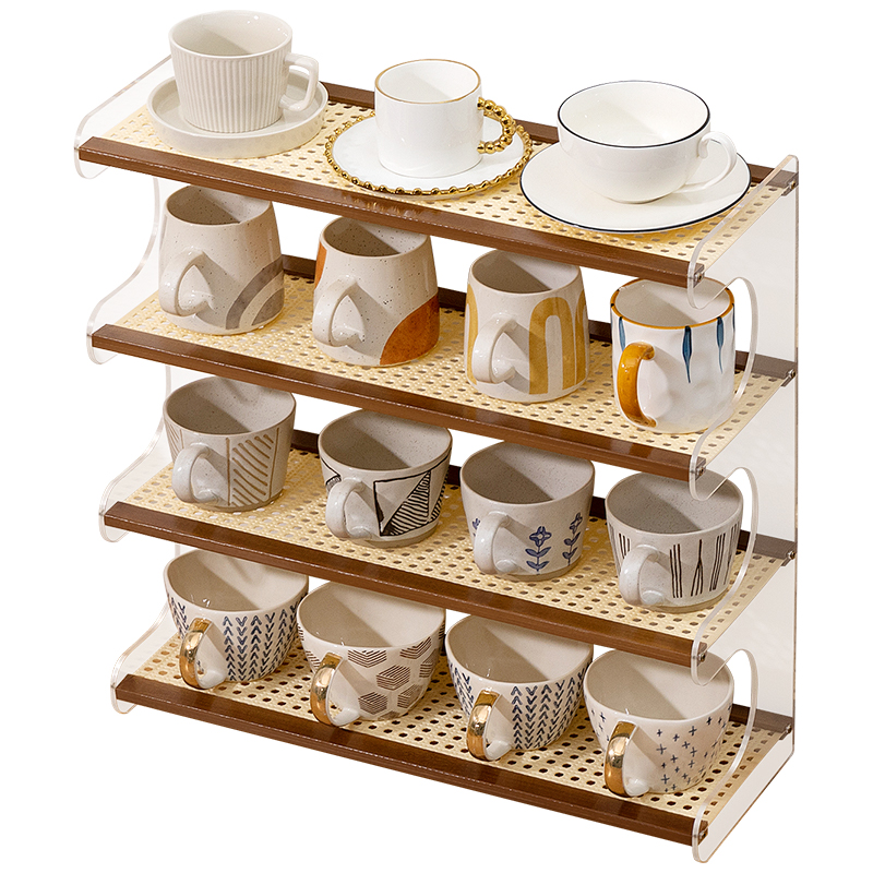 Trojan man water cup storage rack desktop cup holder