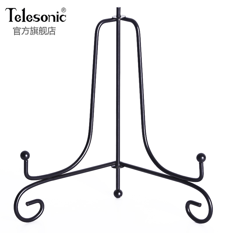 TELESONIC/天王星钟表支架时钟摆件挂钟托架铁艺烤漆展示架配件 - 图3