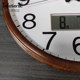 Uranus Retro Calendar Silent Wall Clock