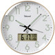 Uranus Luminous Radio Clock Home Living Room Silent Wall Clock Perpetual Calendar Clock Wall Watch