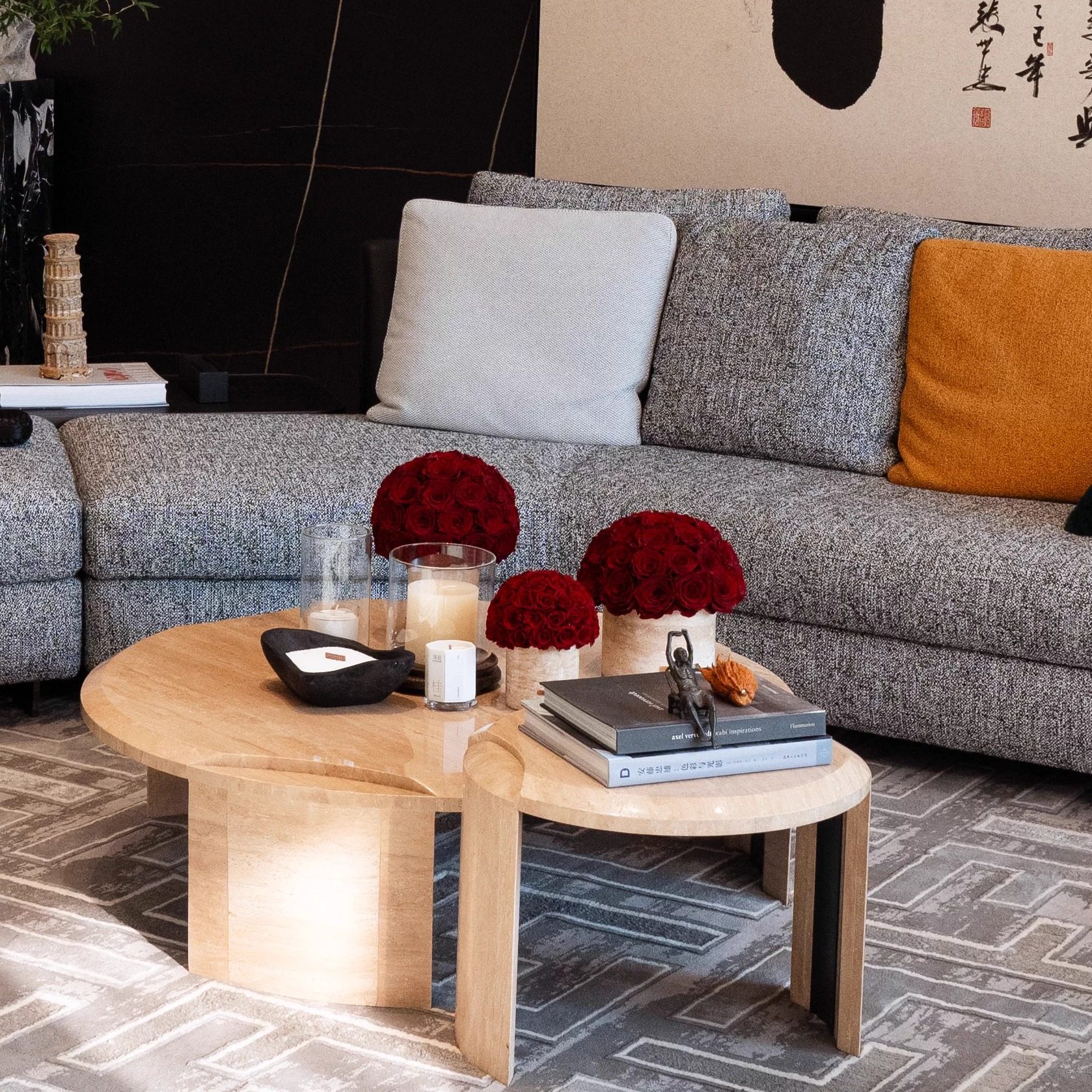 Joyflower黄洞石永生真花玫瑰花新年礼盒花瓶高级感结婚礼物摆件,淘宝优惠券,粉丝福利购,淘宝优惠卷