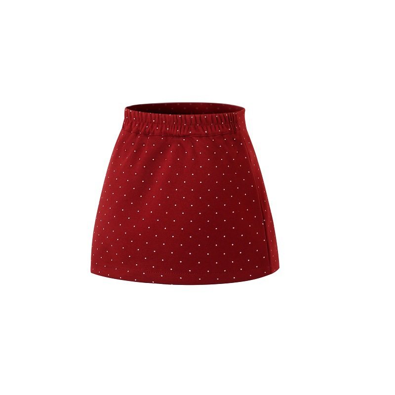 女童秋冬加厚复古波点半身裙儿童高腰显瘦A字短裙小清新包臀裙子9,淘宝优惠券,粉丝福利购,淘宝优惠卷