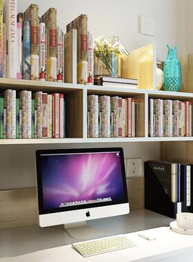 速发.简约书意宿舍桌上学生书架电脑易桌面小创架置物架简架收纳