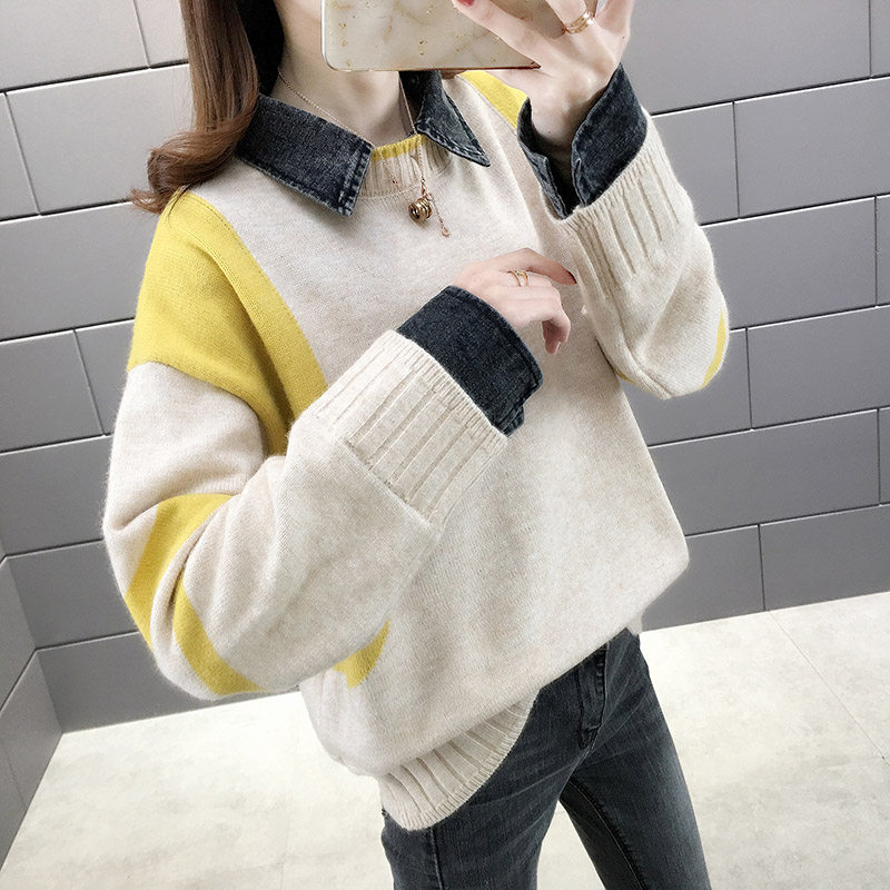 秋装2020年新款女装爆秋季茧型毛衣 贝雪丽毛针织衫